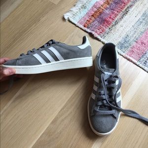 Adidas Grey Campus Sneakers